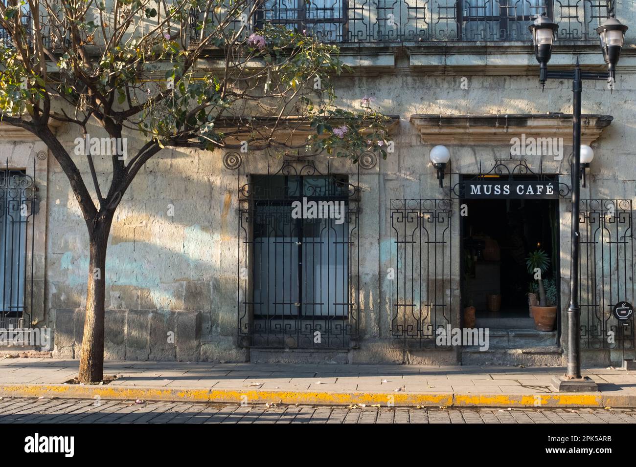 Coffee shop, Oaxaca historical city centre, Oaxaca Mexico Stock Photo