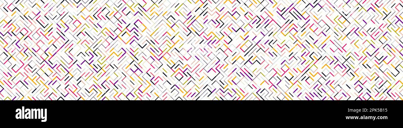 Color rotated lines background generative pattern illustration Stock Vector