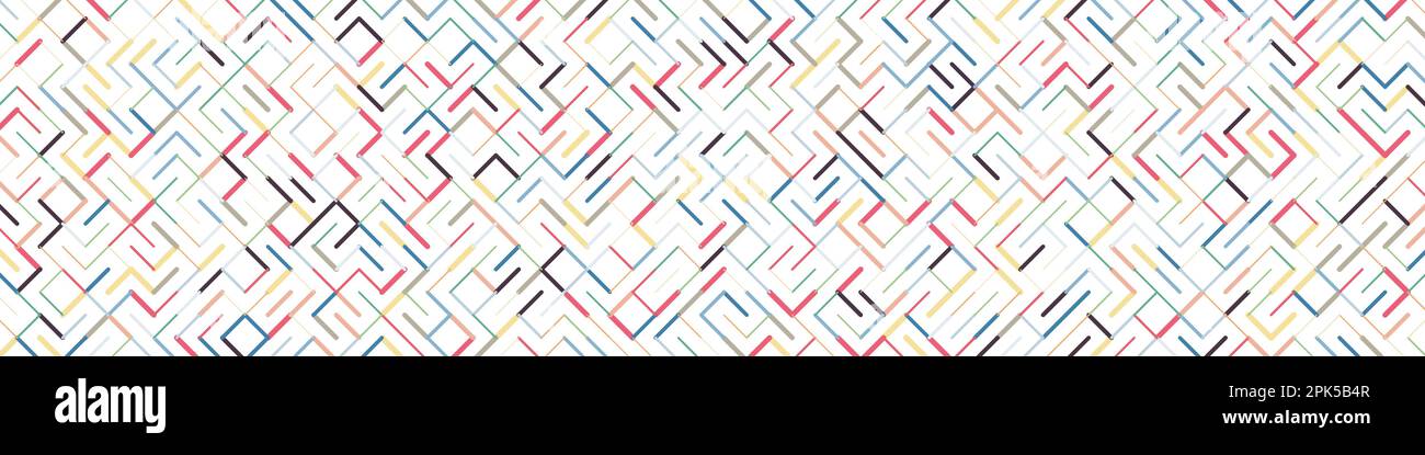 Color rotated lines background generative pattern illustration Stock Vector