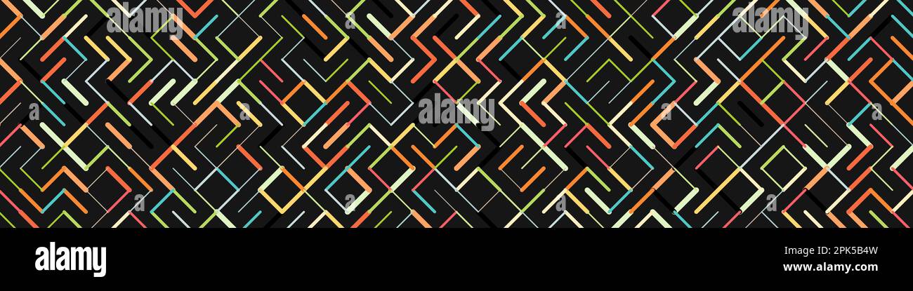 Color rotated lines background generative pattern illustration Stock Vector