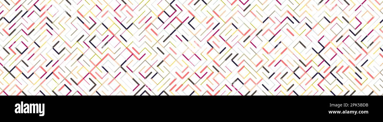 Color rotated lines background generative pattern illustration Stock Vector