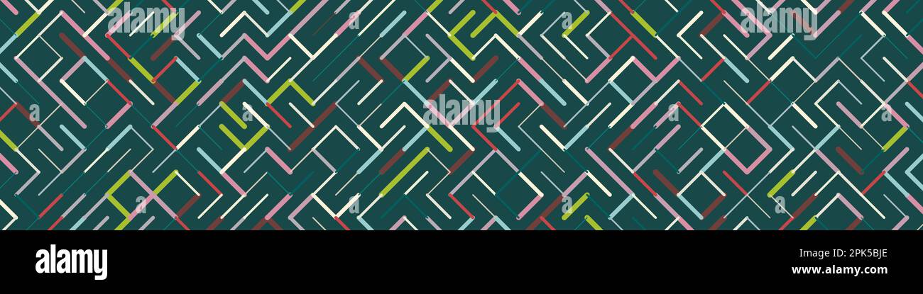 Color rotated lines background generative pattern illustration Stock Vector