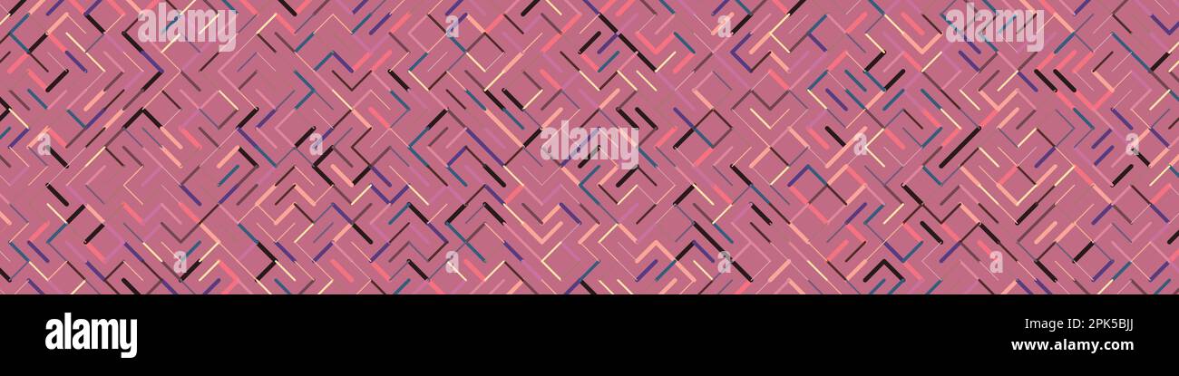 Color rotated lines background generative pattern illustration Stock Vector
