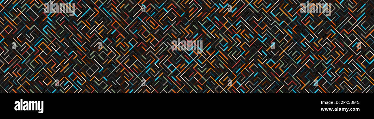 Color rotated lines background generative pattern illustration Stock Vector