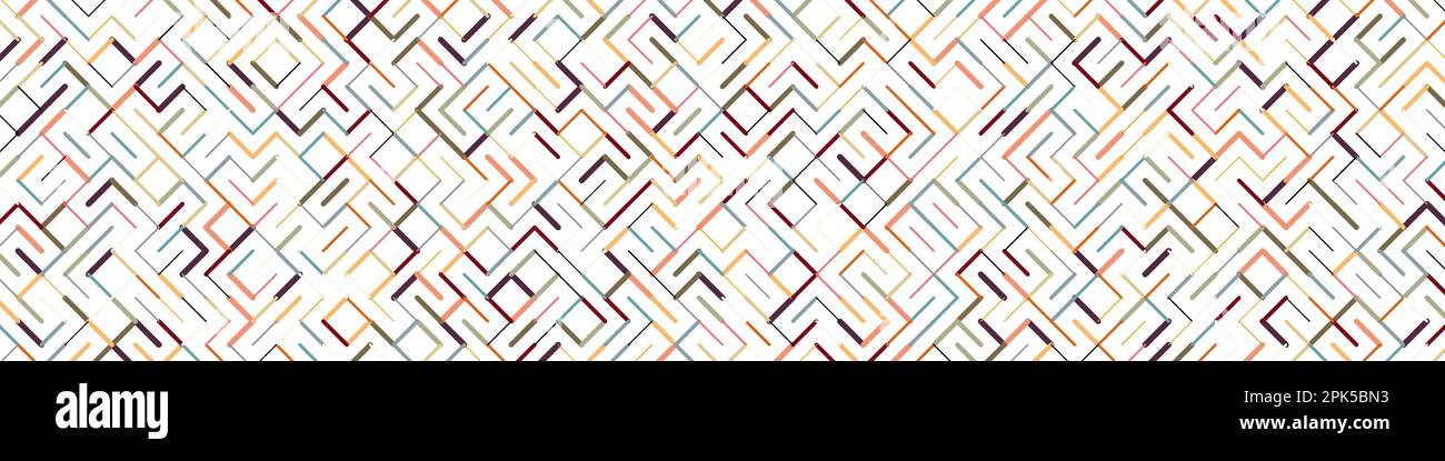 Color rotated lines background generative pattern illustration Stock Vector