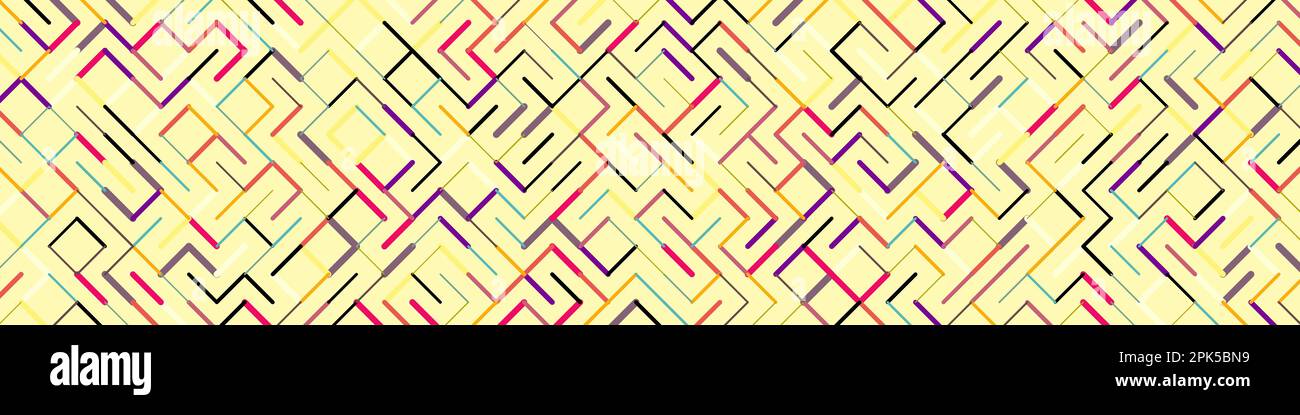 Color rotated lines background generative pattern illustration Stock Vector
