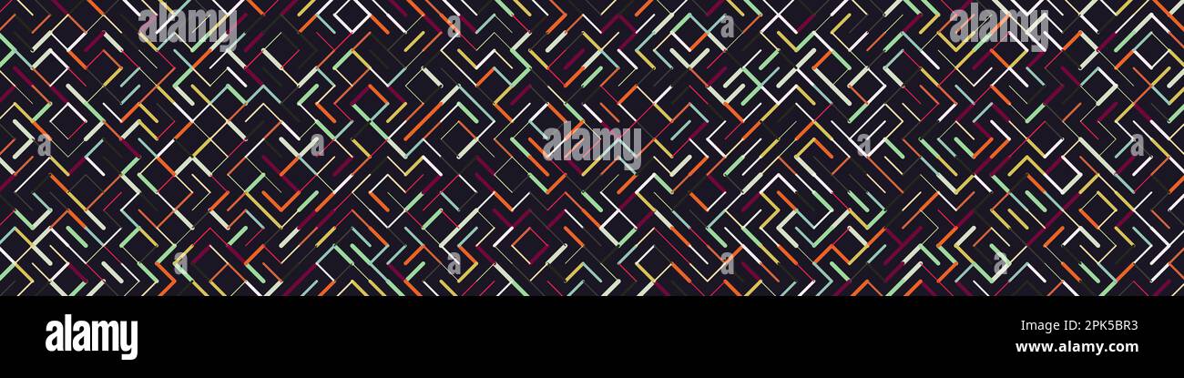 Color rotated lines background generative pattern illustration Stock Vector