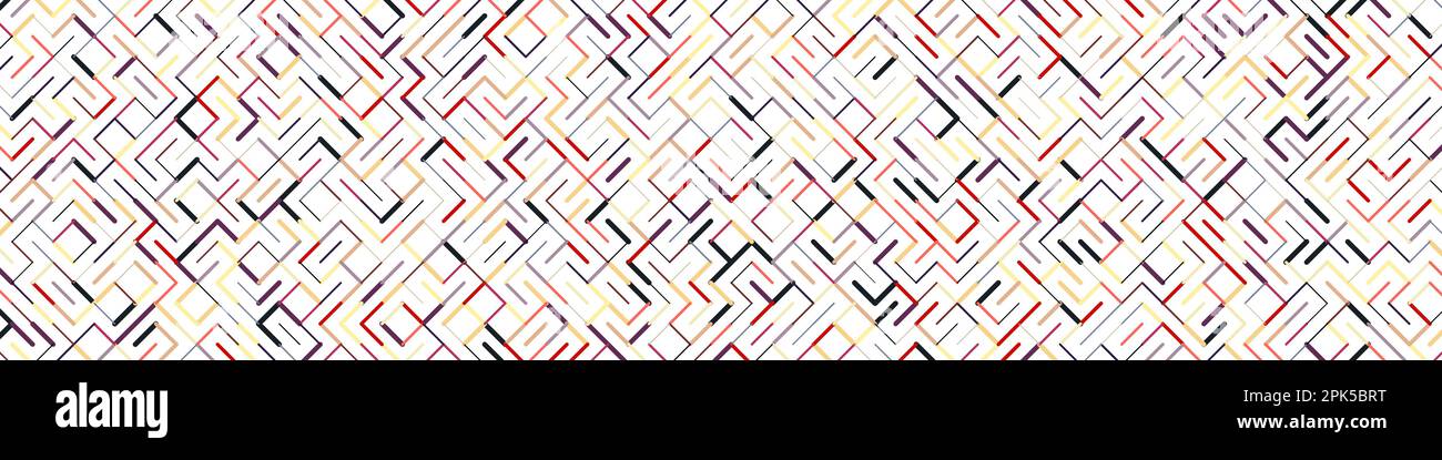 Color rotated lines background generative pattern illustration Stock Vector