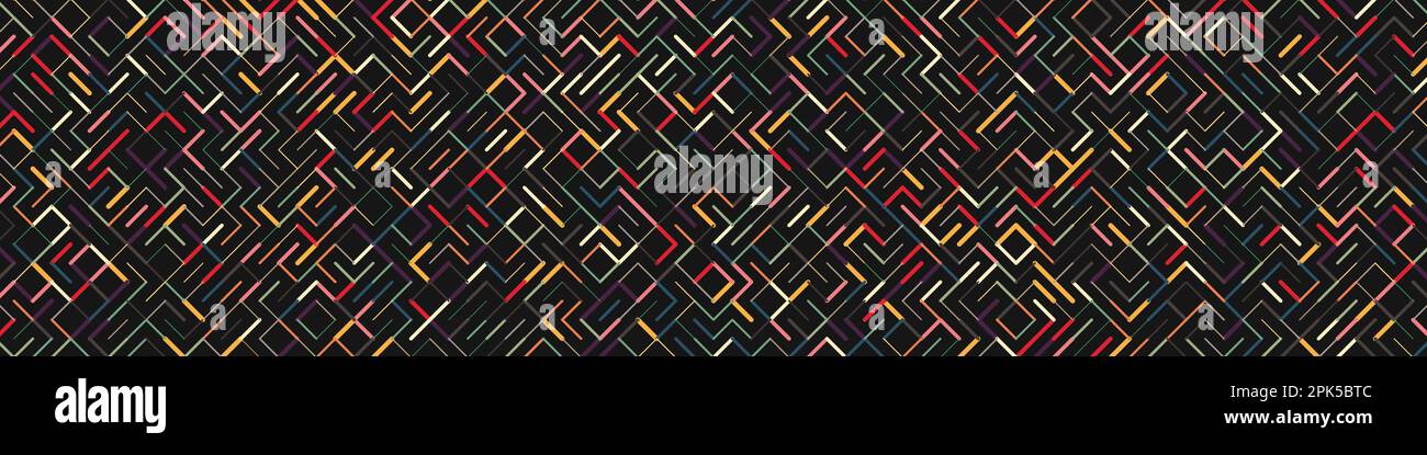 Color rotated lines background generative pattern illustration Stock Vector