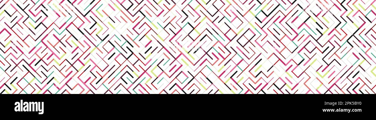 Color rotated lines background generative pattern illustration Stock Vector