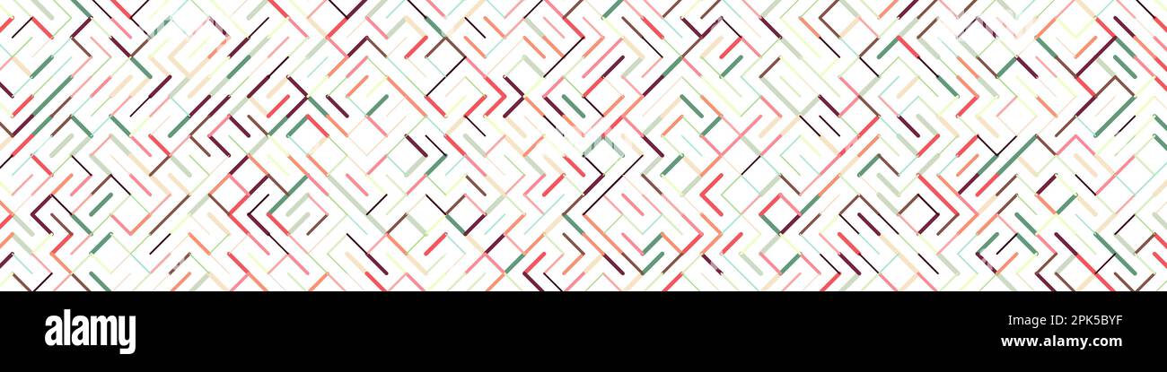 Color rotated lines background generative pattern illustration Stock Vector