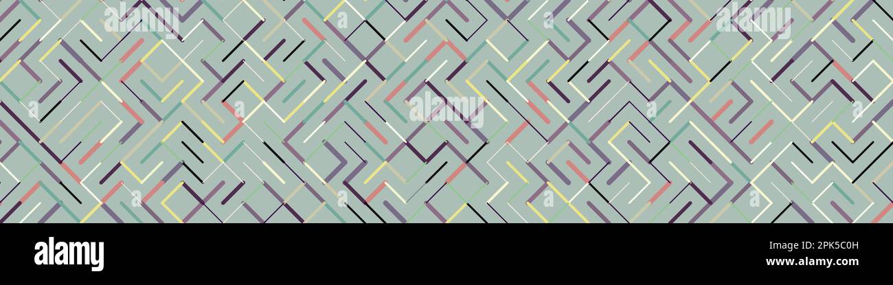Color rotated lines background generative pattern illustration Stock Vector