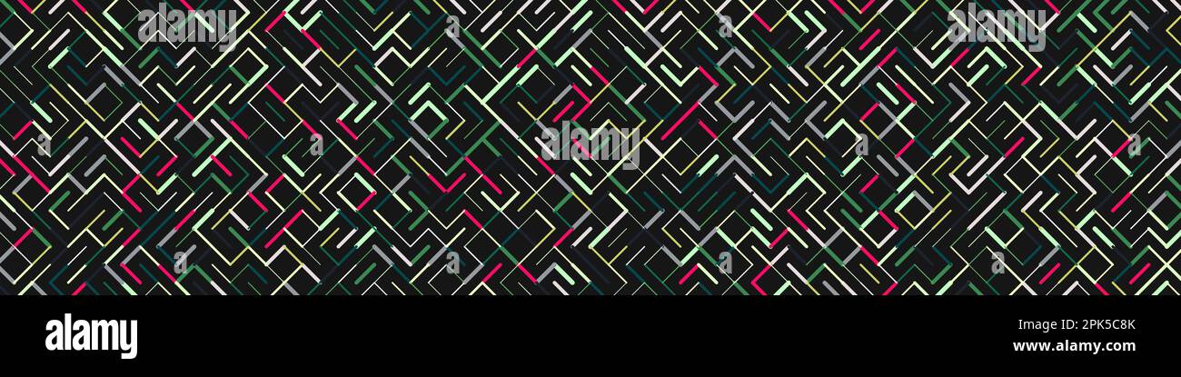 Color rotated lines background generative pattern illustration Stock Vector