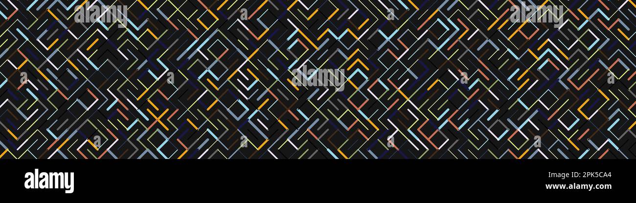 Color rotated lines background generative pattern illustration Stock Vector
