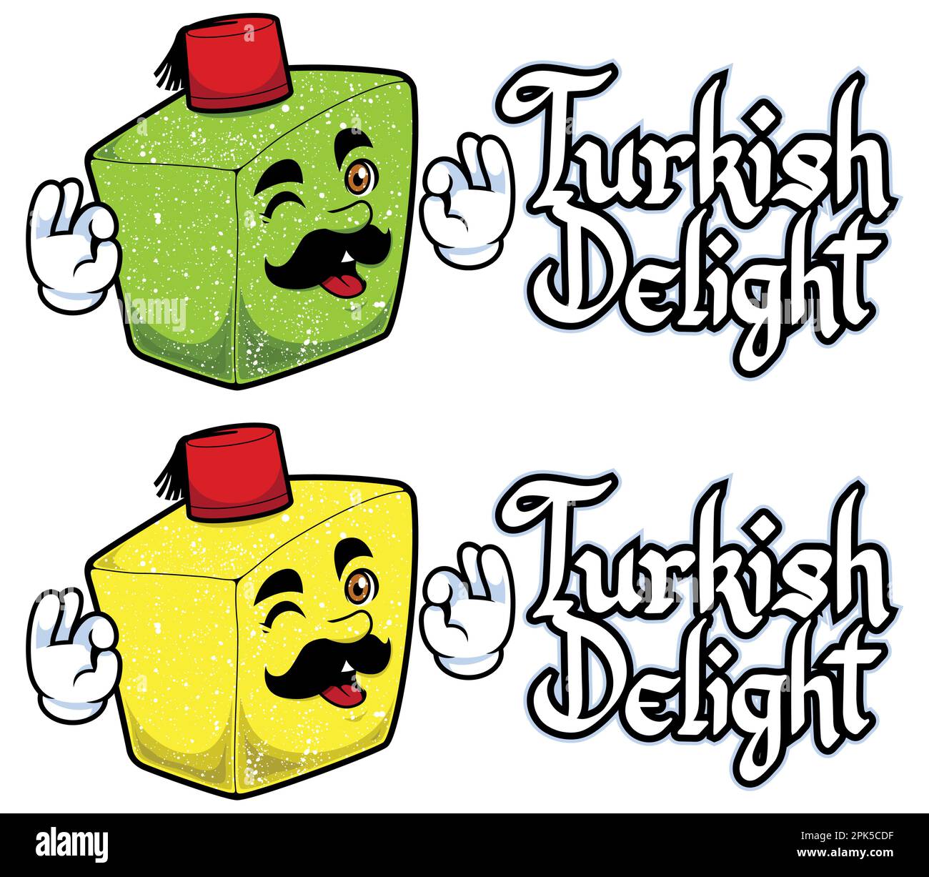 Turkish Delight Mascot Stock Vector