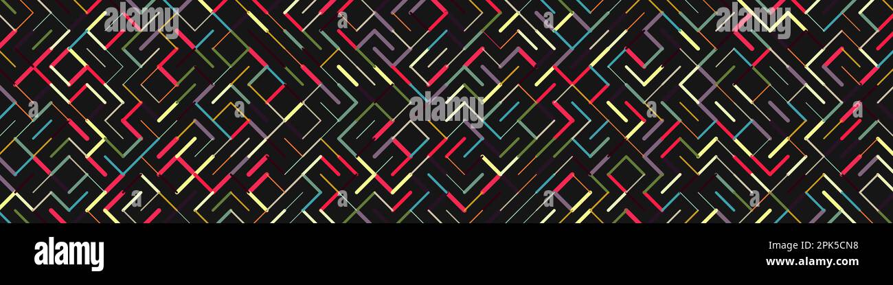 Color rotated lines background generative pattern illustration Stock Vector