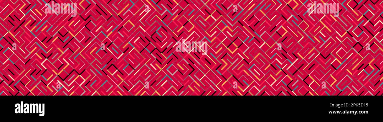 Color rotated lines background generative pattern illustration Stock Vector
