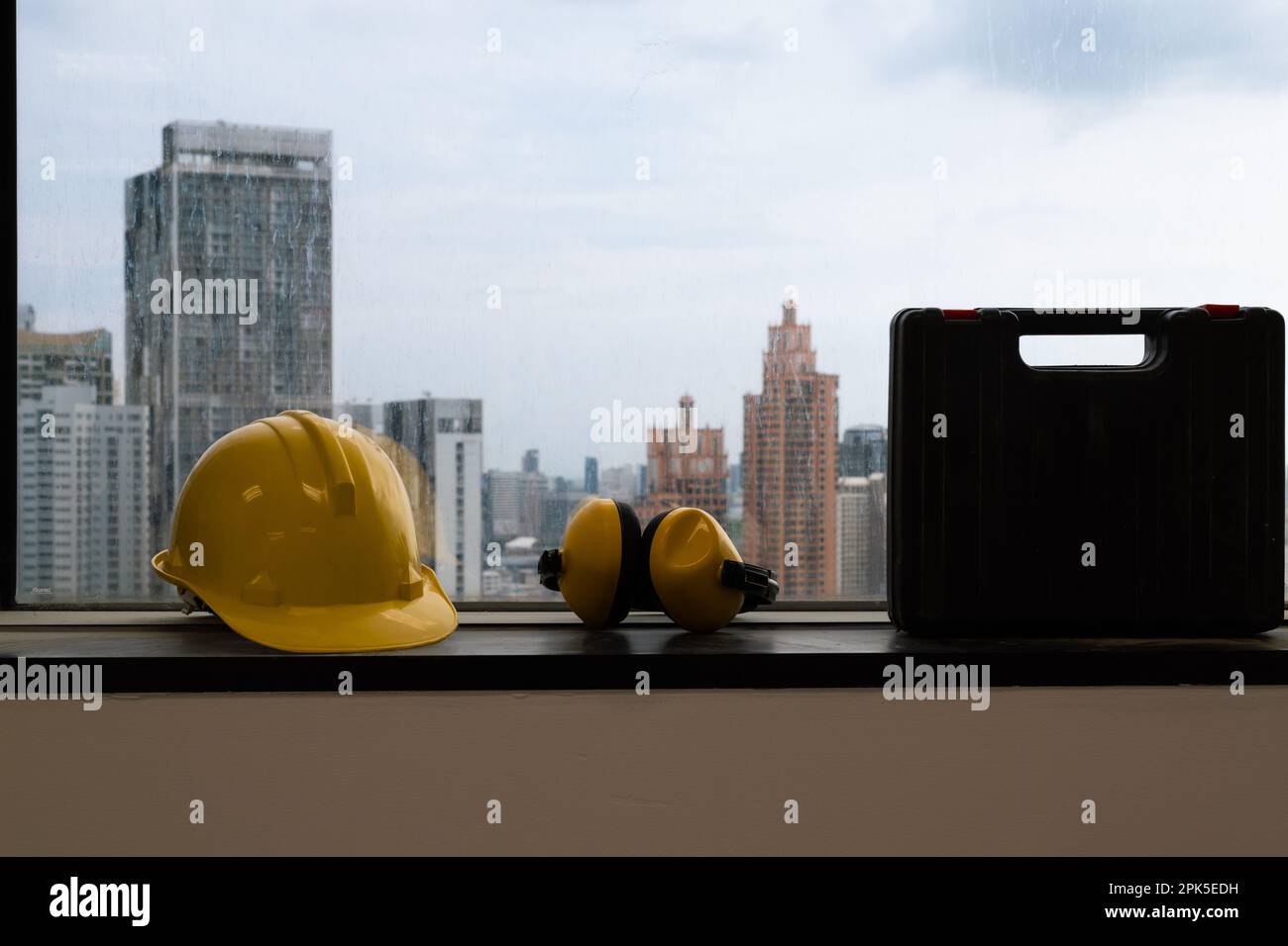 Construction site, Building Construction site, Safety first equipment