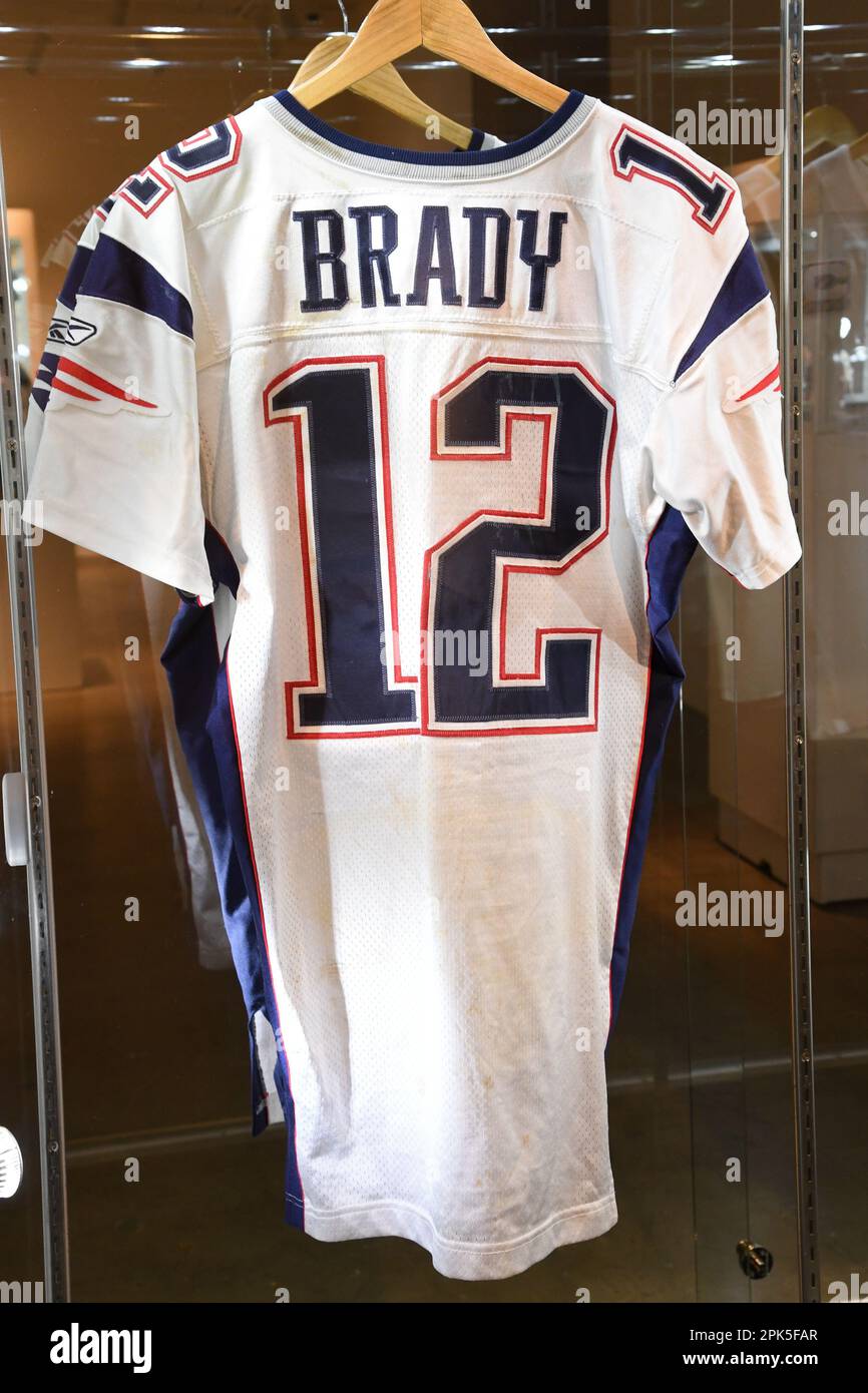 New York, USA. 05th Apr, 2023. Tom Brady 2004 New England Patriots  (Championship Season) Game Worn Full Uniform, est. $500,000-600,000 and Joe  Burrow 2022 Cincinnati Bengals Game Worn Jersey, est. $70,000-90,000, are