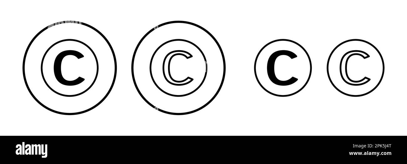 Copyright icon vector. copyright symbol Stock Vector Image & Art - Alamy