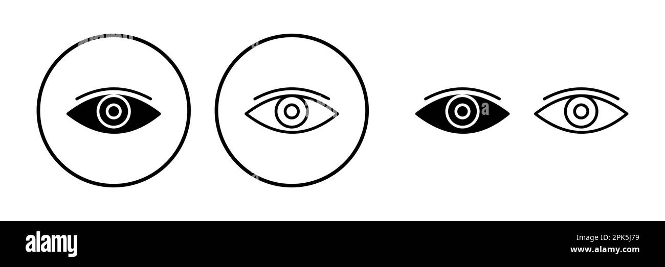 Eye icon. Look and Vision icon. Eye vector icon Stock Vector Image ...