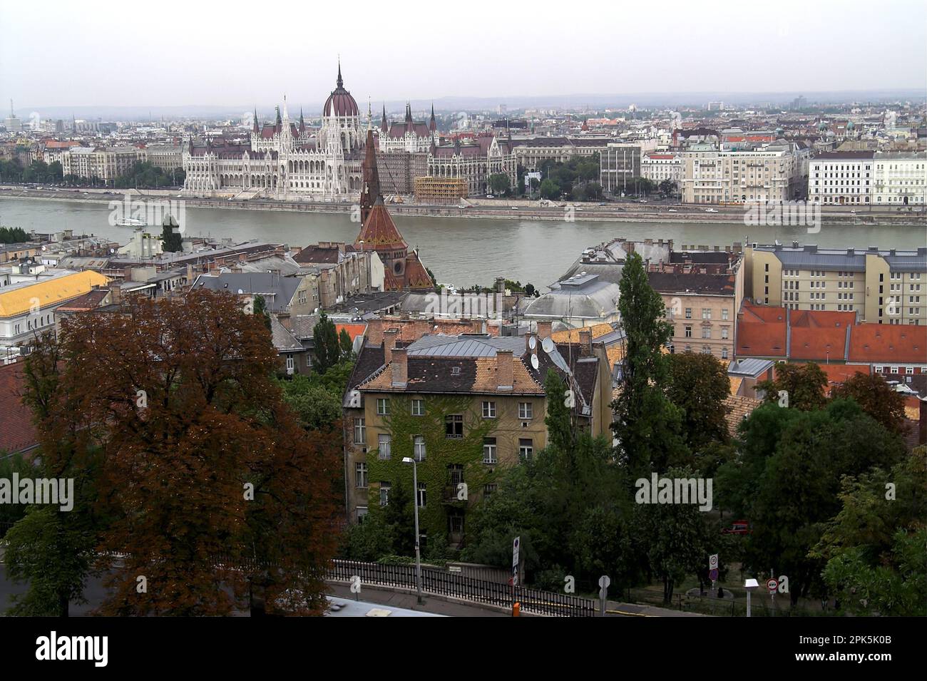 Budapest, Węgry, Ungarn, Hungary, panorama of the city - view of the parliament building; Panorama der Stadt - Blick auf das Parlamentsgebäude Stock Photo