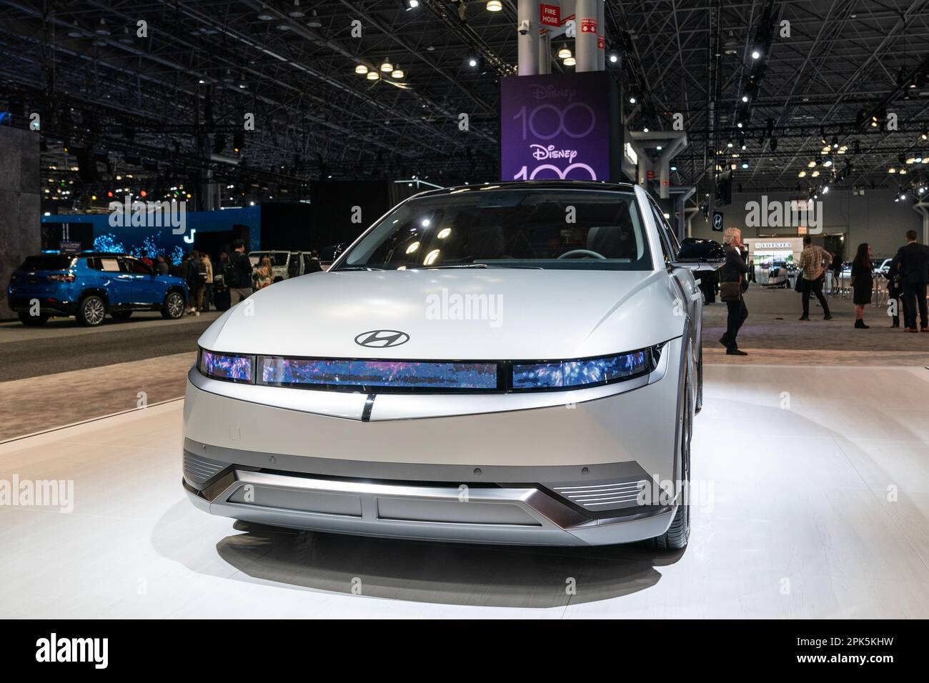 Disney Limited Edition Hyundai IONIQ 5 on display during press day at ...