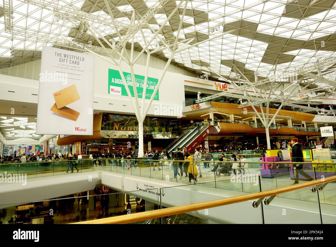 Westfield Shopping Centre, White City, lLondon, United Kingdom Stock Photo