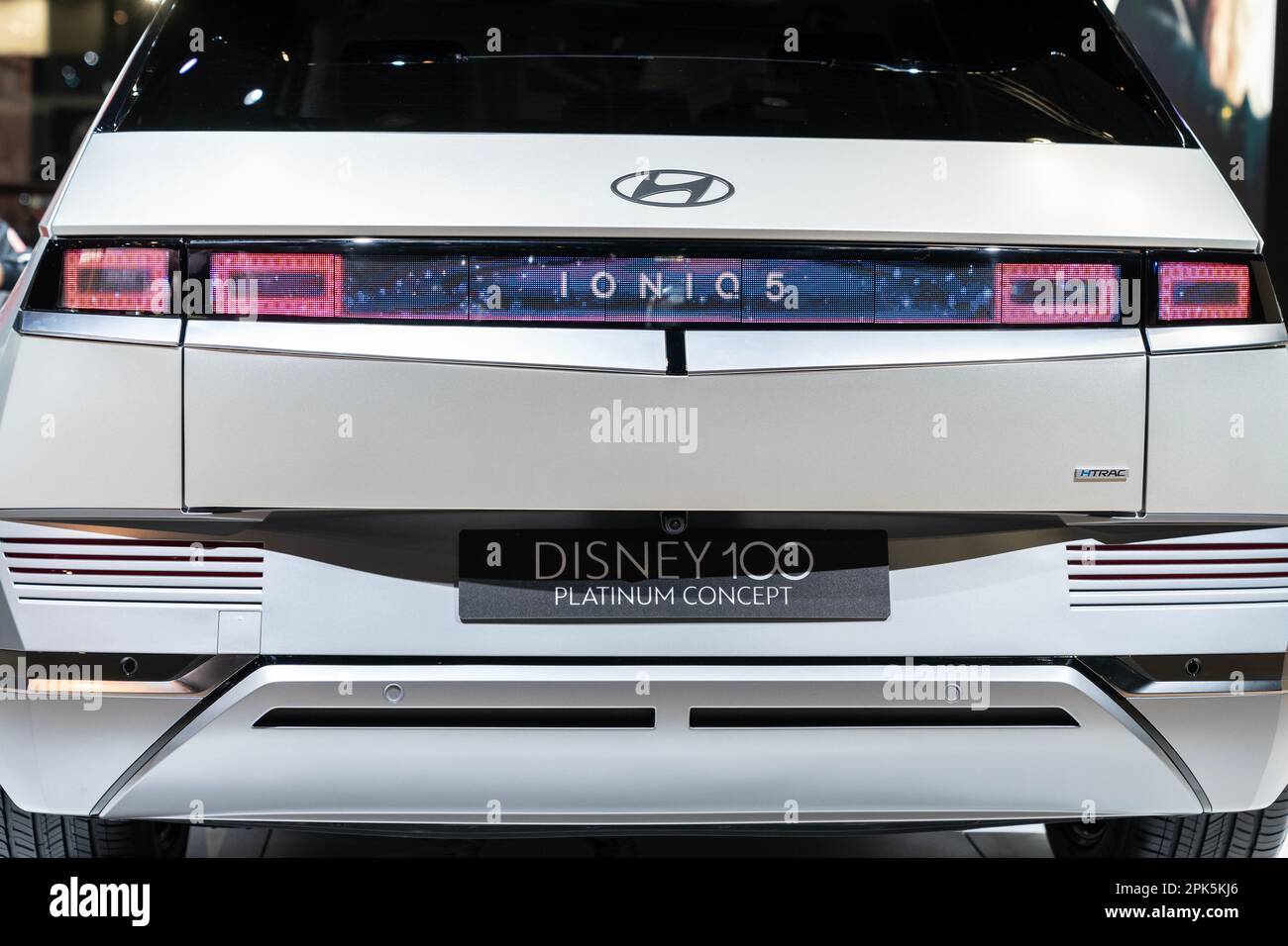 Disney Limited Edition Hyundai IONIQ 5 on display during press day at ...