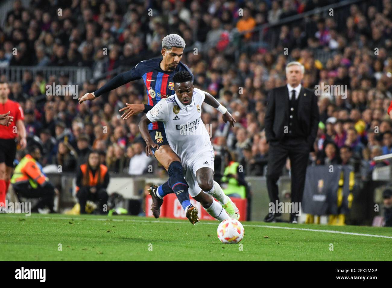 MADRID, SPAIN - MARCH 5: Match between FC Barcelona and Real Madrid CF as part of Semi-Final (Leg 2 of 2) of Copa Del Rey at Spotify Camp Nou Stadium, on March 5, 2023, in Barcelona, Spain. (Photo by Sara Aribó/PxImages) Stock Photo