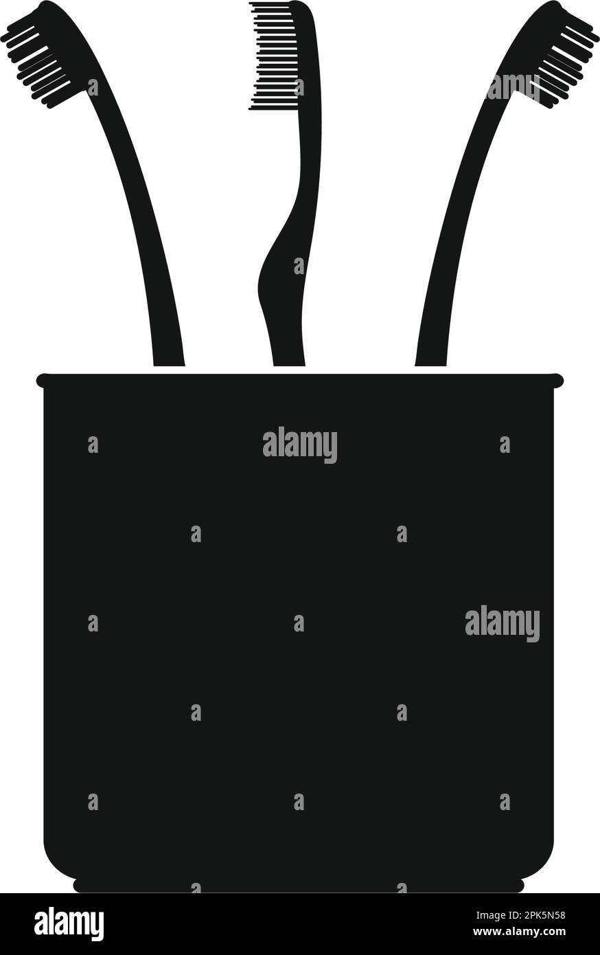 Toothbrush Stand Icon. Flat style vector EPS Stock Vector Image & Art ...