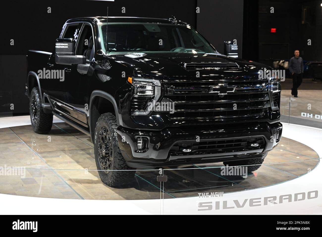 The 2024 Chevrolet Silverado 2500 HD High Country on display during the 2023 New York