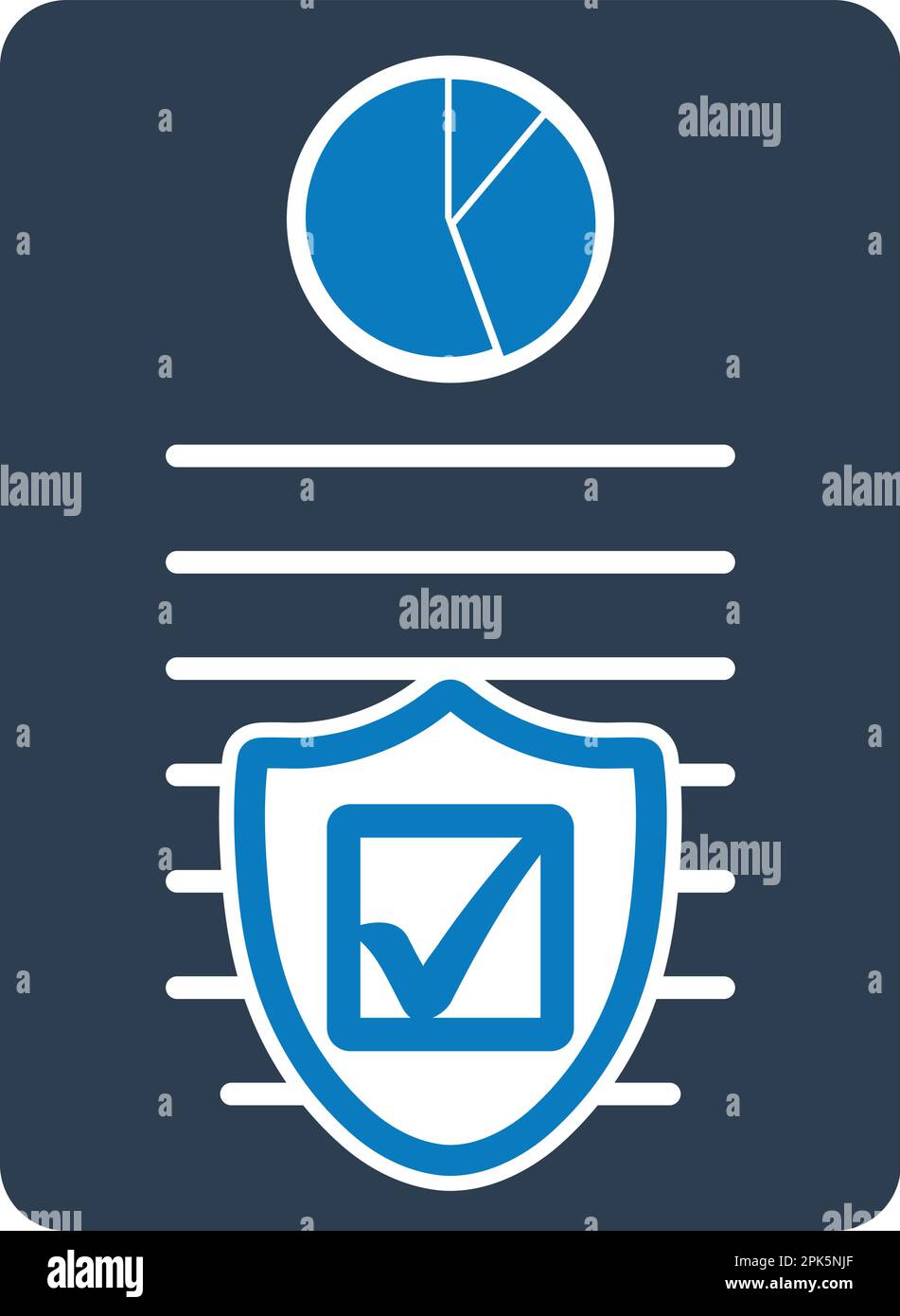 Insurance Icon. Flat style vector EPS. Stock Vector