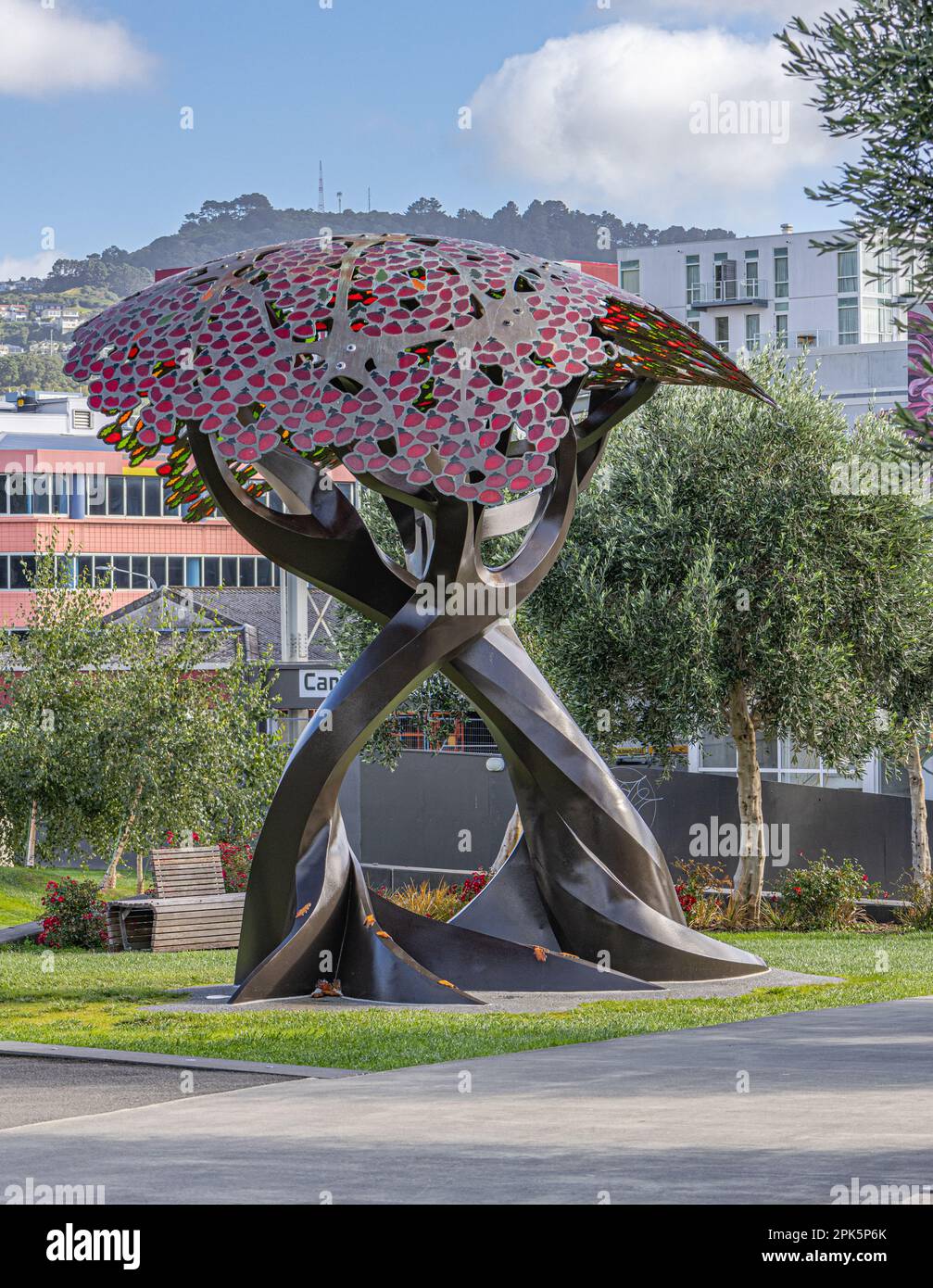 United Kingdom Memorial, Pukeahu National War Memorial Park, Wellington Stock Photo