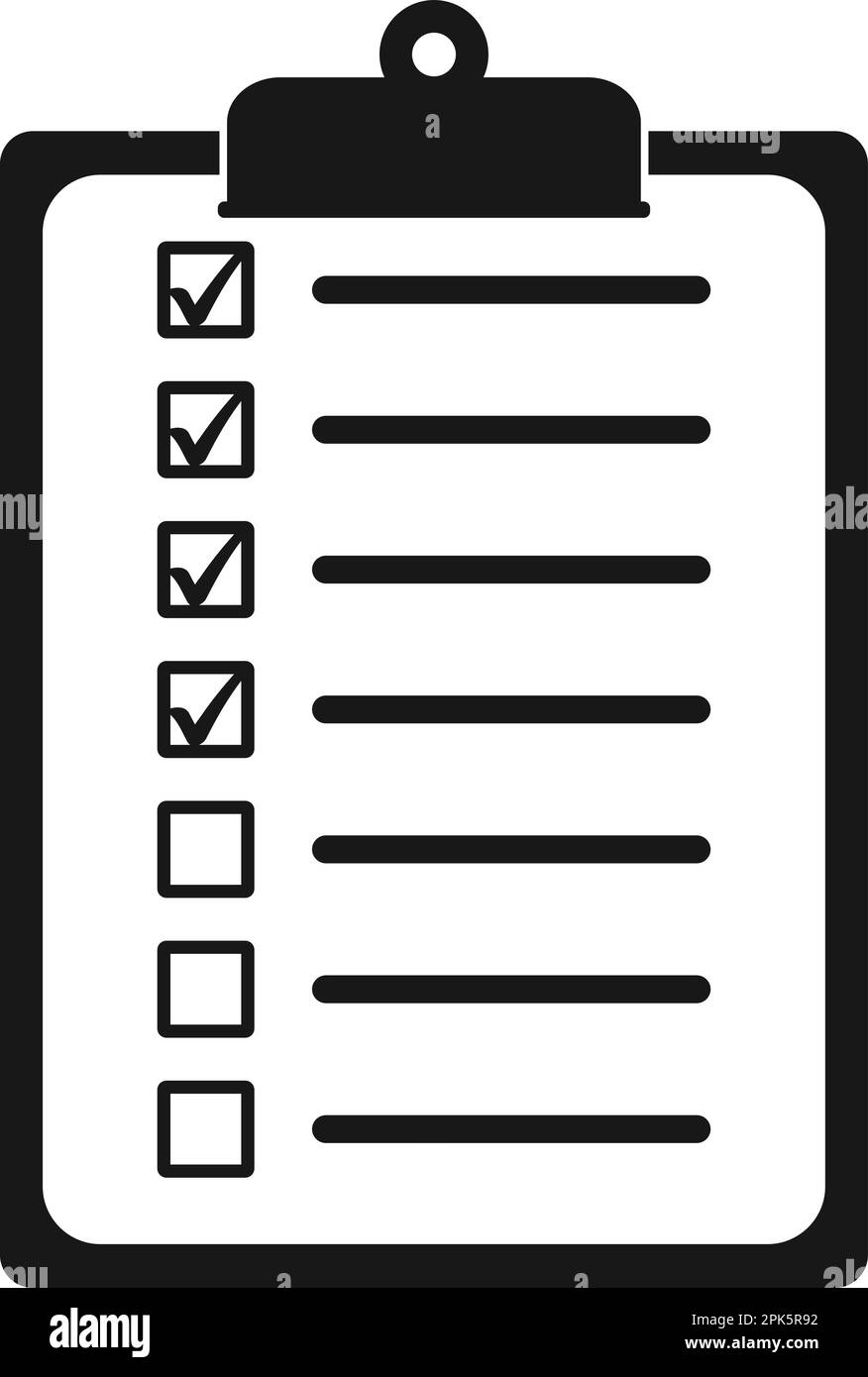 Abstract checklist design Black and White Stock Photos & Images - Alamy