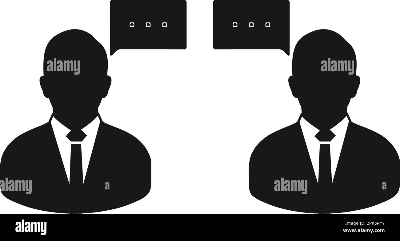 Conversation icon. Flat style vector EPS Stock Vector Image & Art - Alamy