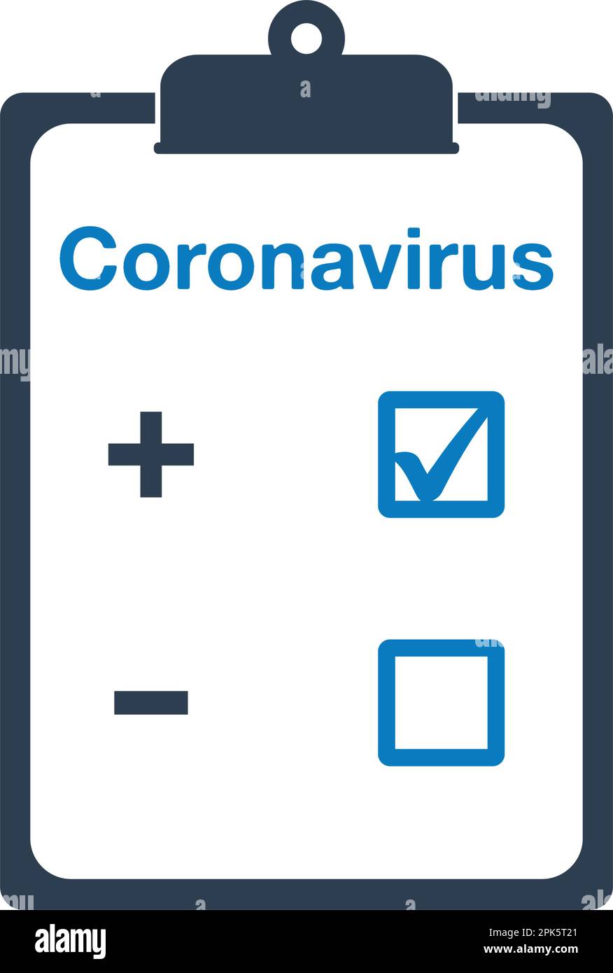 Coronavirus Test Icon. Editable Vector Symbol Illustration. Stock Vector
