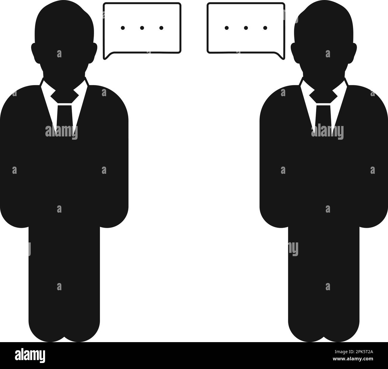 Conversation icon. Flat style vector EPS Stock Vector Image & Art - Alamy