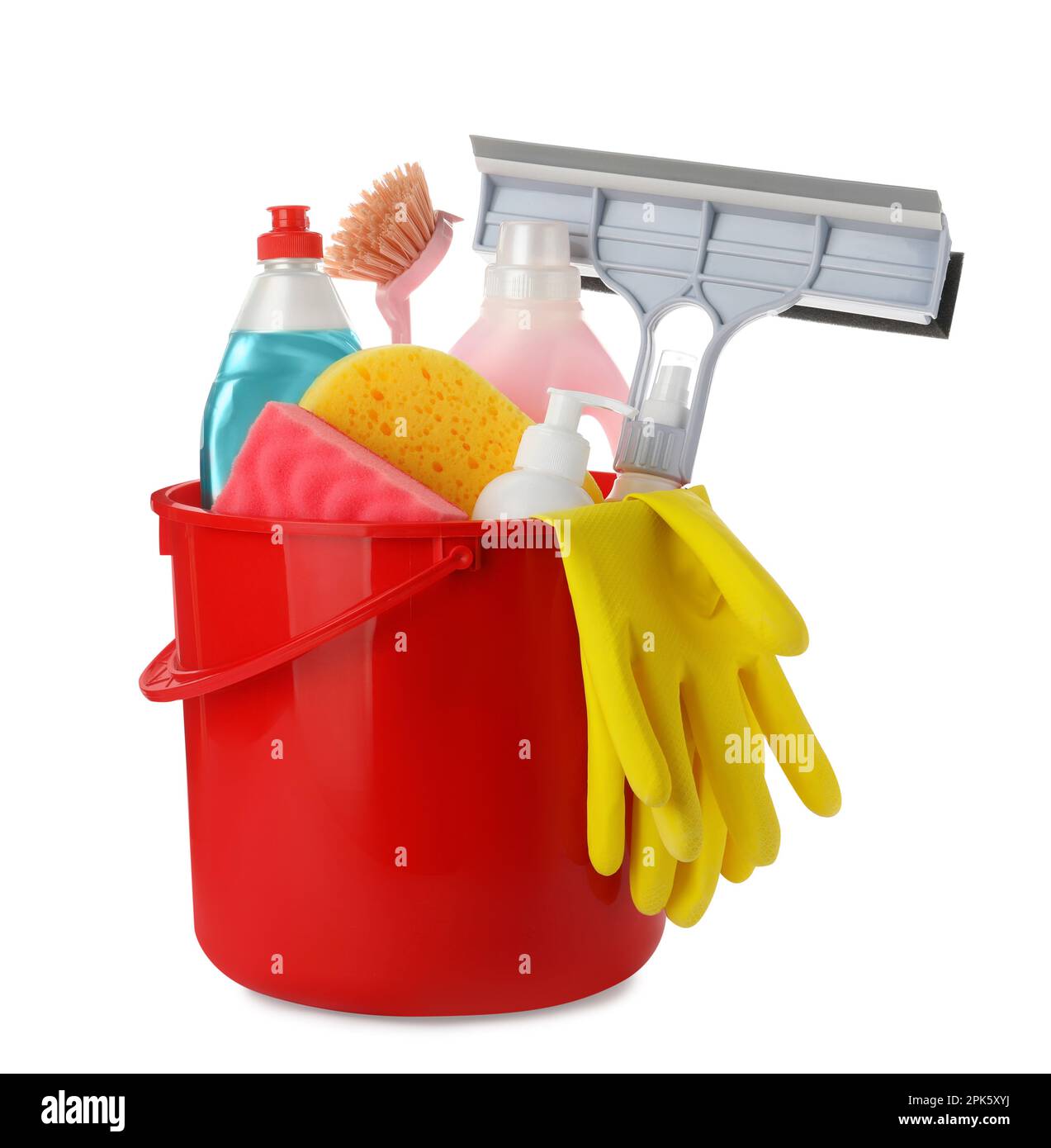 Cleaning equipment with different buckets isolated