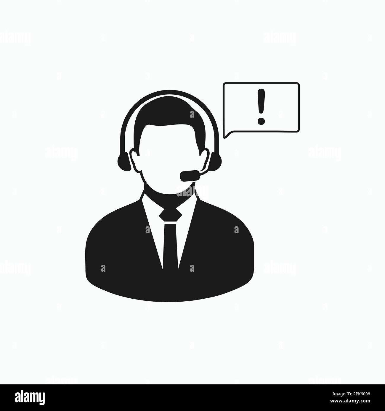 Customer care icon. Flat style vector EPS Stock Vector Image & Art Alamy