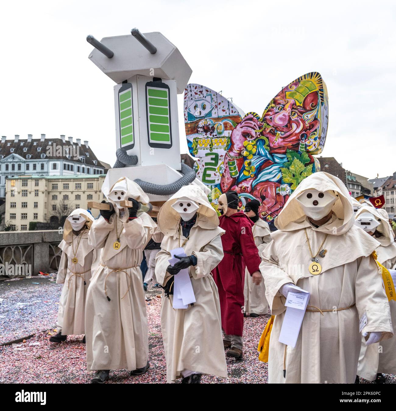 Costume at the Basel Fasnacht parade in Switzerland Stock Photo Alamy