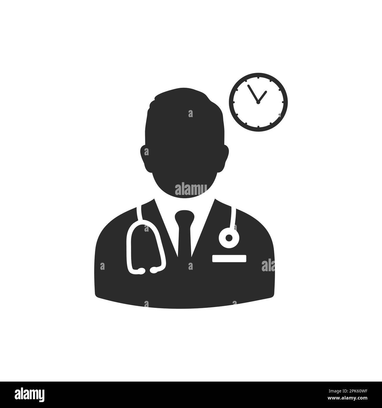 Medical Doctor Appointment Request Icon. Editable Vector EPS Symbol