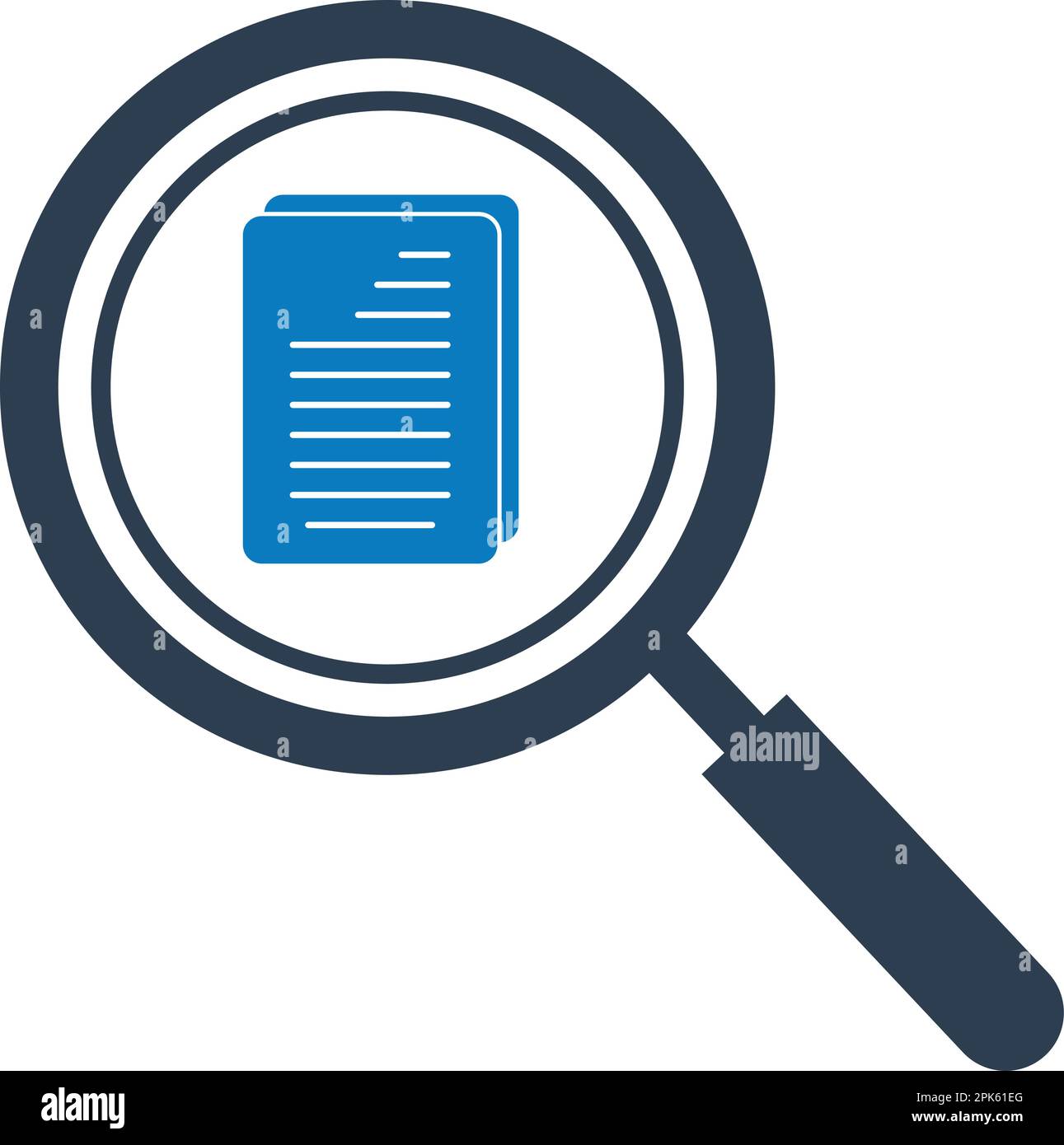 Search document Icon. Flat style vector EPS. Stock Vector