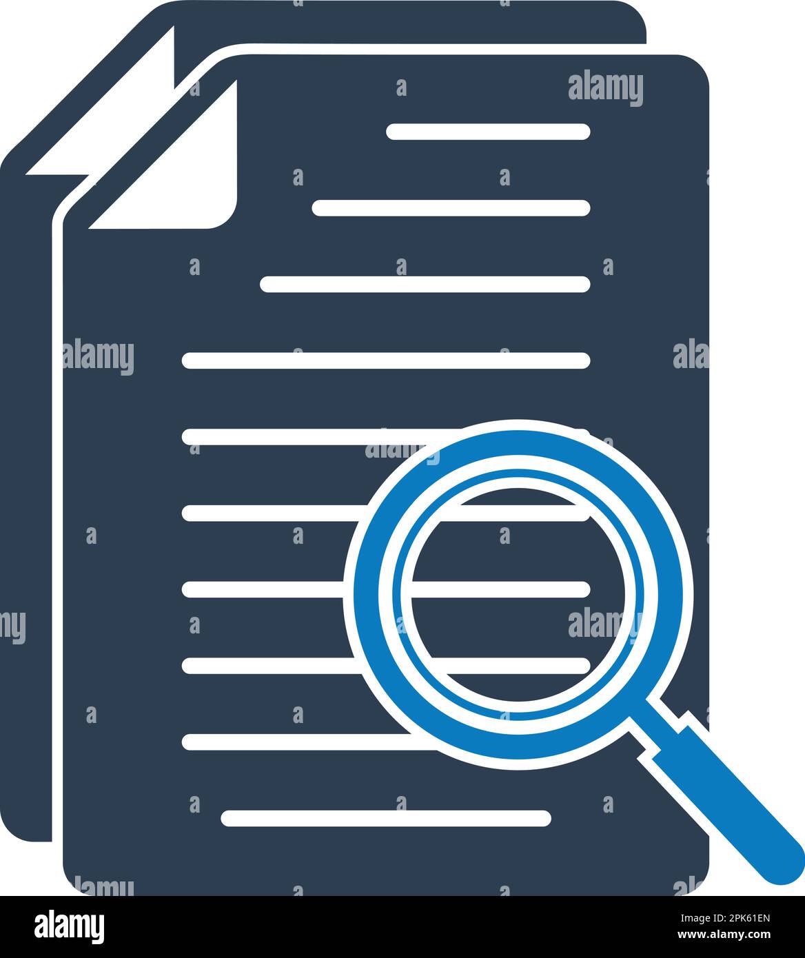 Search In document Icon. Flat style vector EPS. Stock Vector