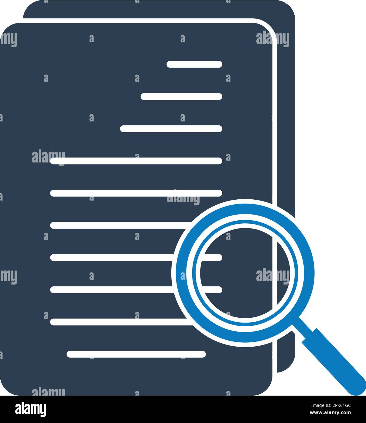 Search In document Icon. Flat style vector EPS. Stock Vector