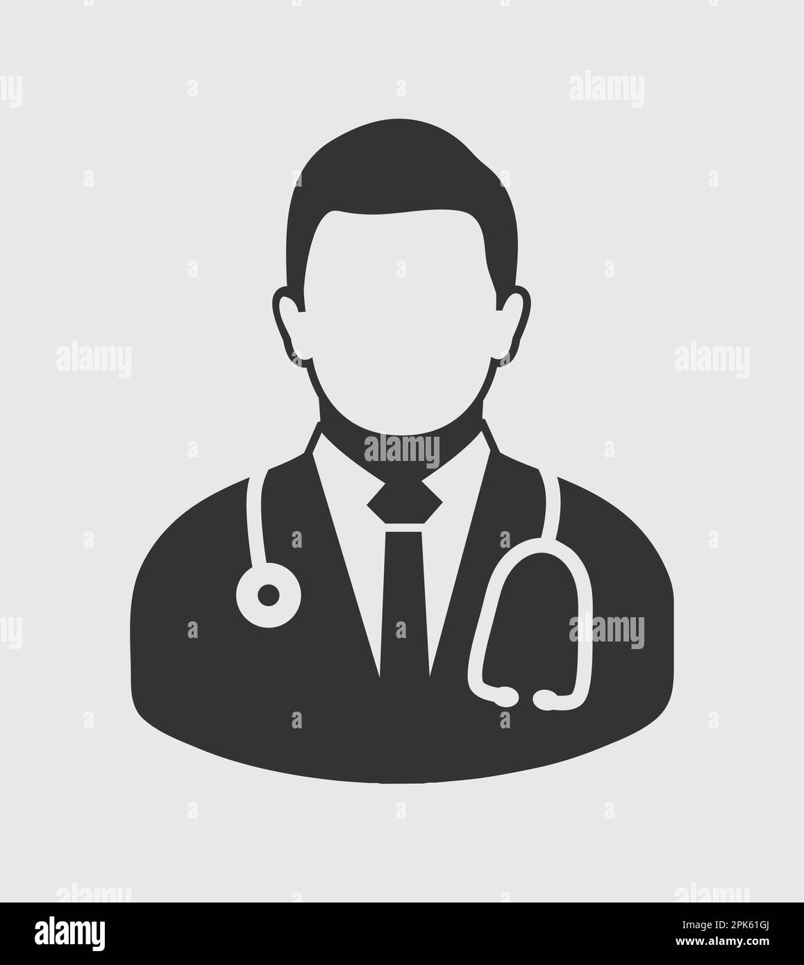 Male Doctor Icon. Flat style vector EPS Stock Vector Image & Art - Alamy