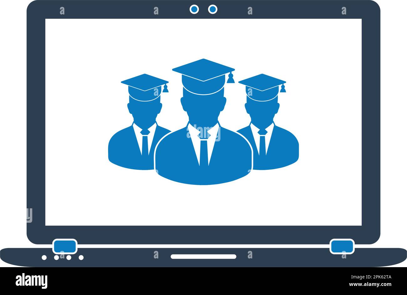Online, E-Learning Icon. Flat Style vector EPS Stock Vector Image & Art ...