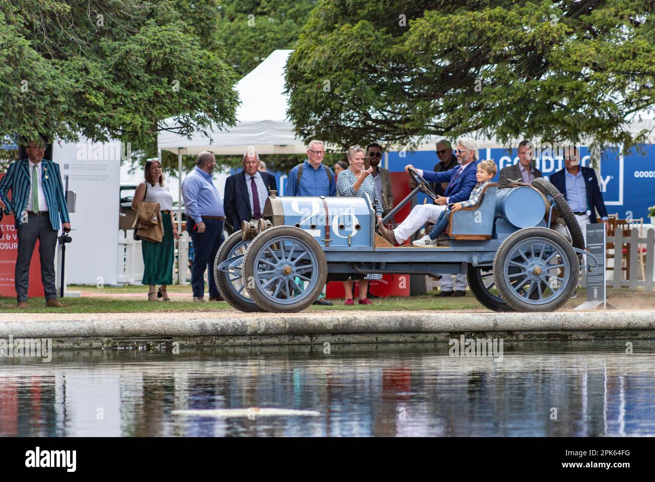 A 1908 Darracq SS Course at the Concours of Elegance classic car show