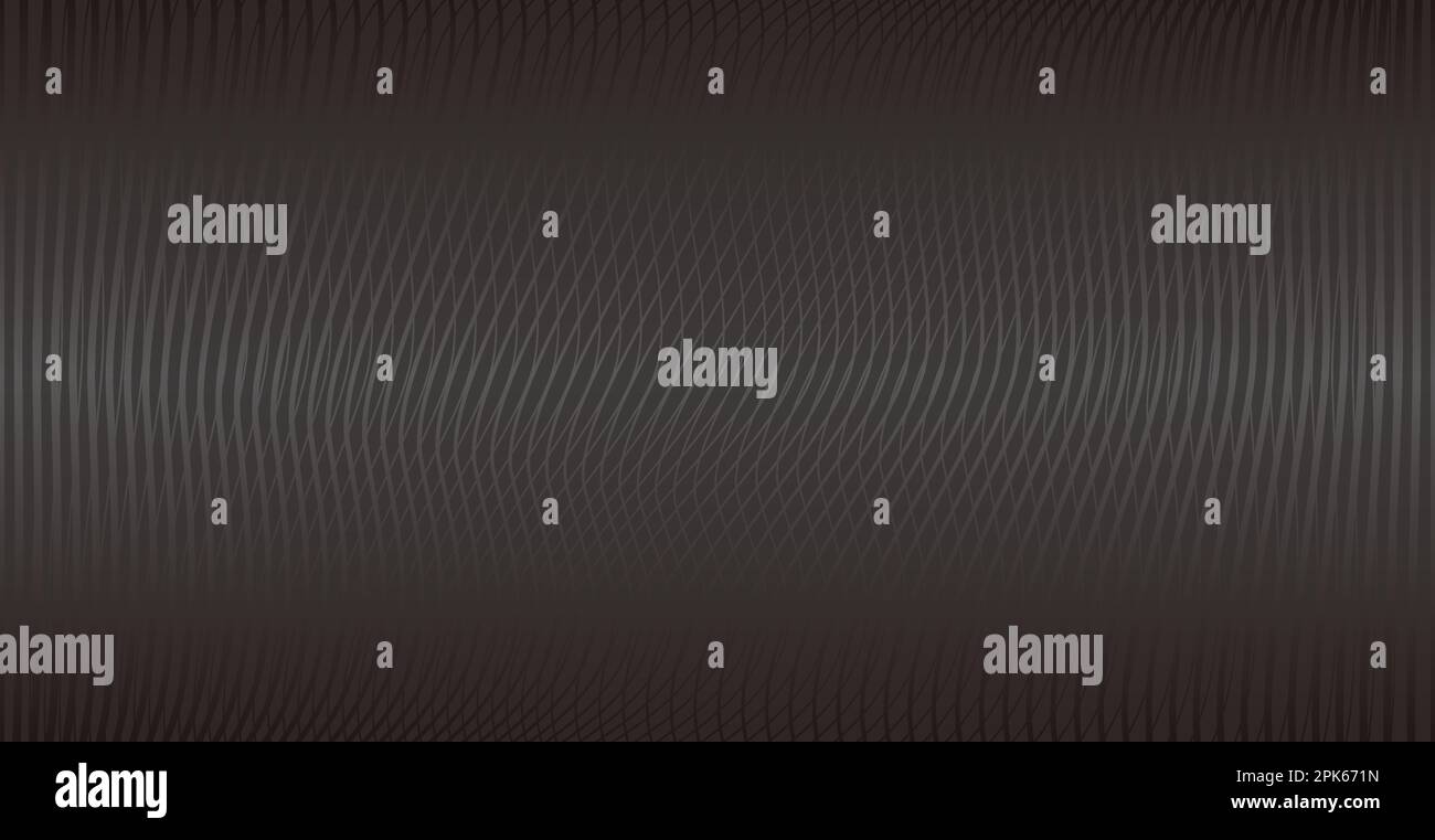 Abstract Vector Background Illustration With Black Wavy Lines. Stock Vector