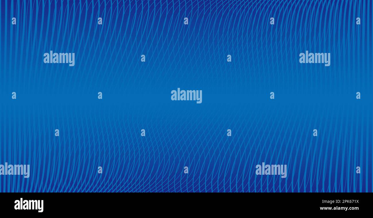 Abstract Vector Background Illustration With Blue Wavy Lines. Stock Vector